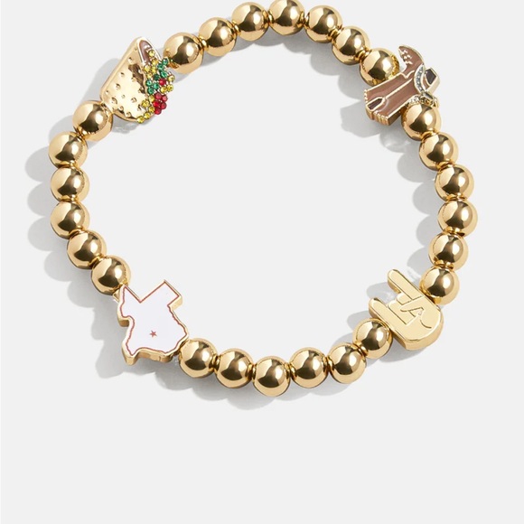 New BaubleBar Gold Charm University Of Texas At Austin Pisa Bracelet - Picture 1 of 3